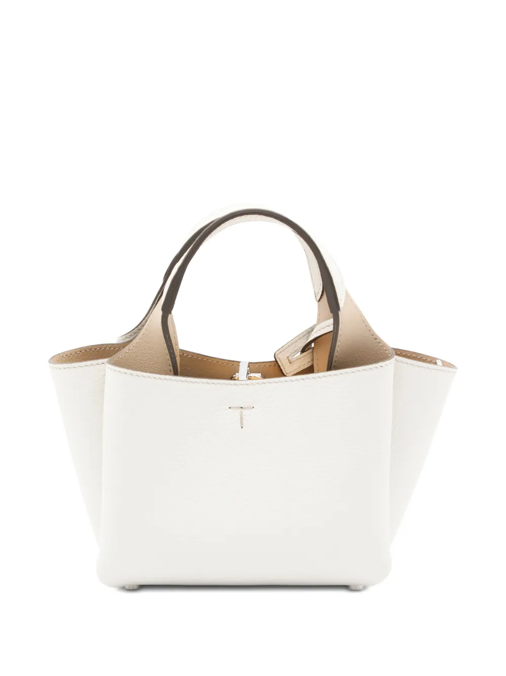 Микро-сумка-тоут из кожи Tod'S, белый — фото 2