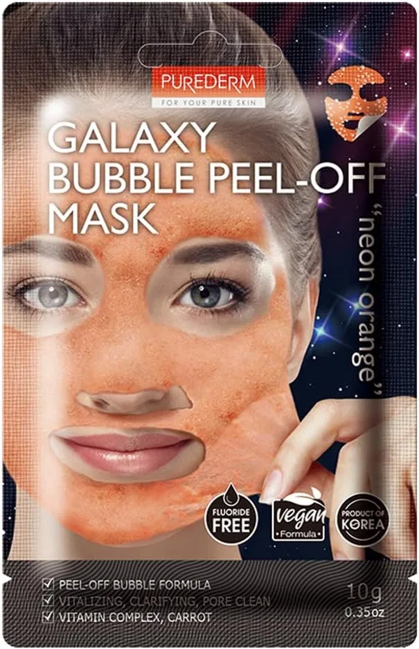 Маска для лица Beauty Sampo — Galaxy Peel Off Foam Gel Pack Neon Orange, . по, 10 мл — фото 3