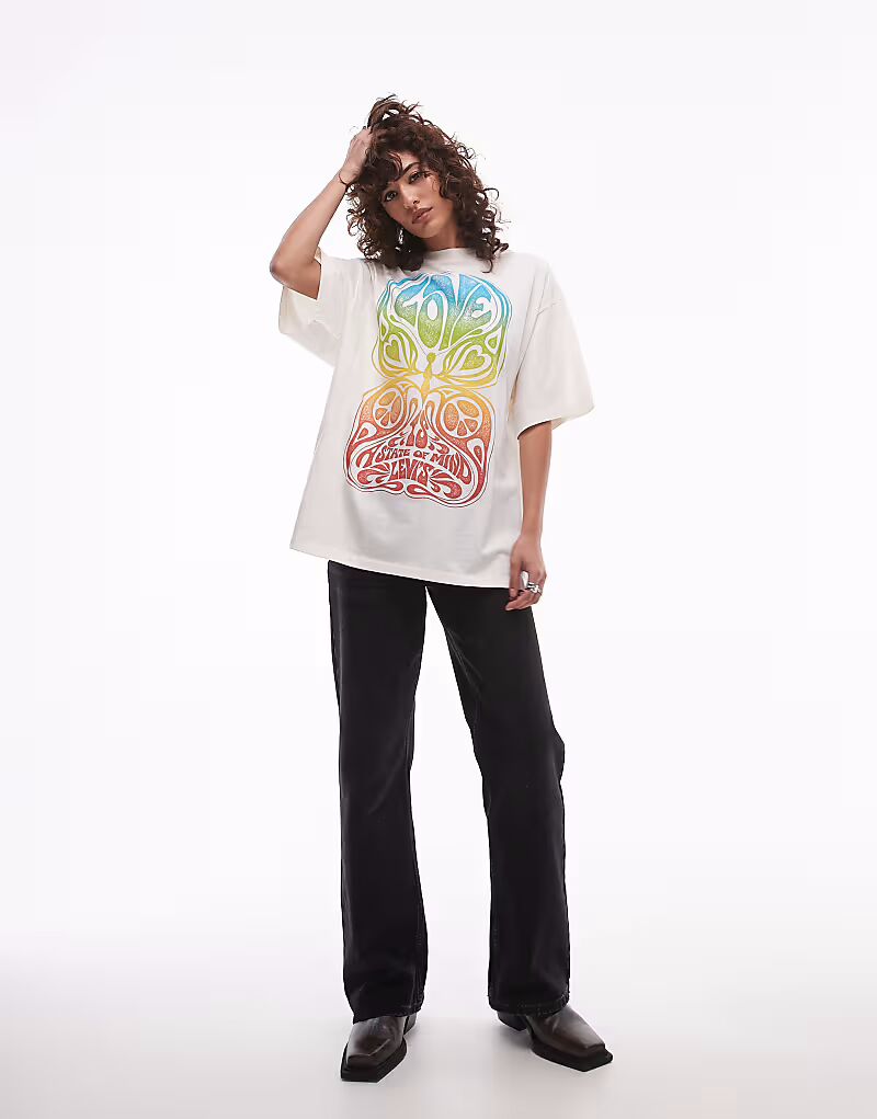 

Футболка Levi's Oversize White Love Print