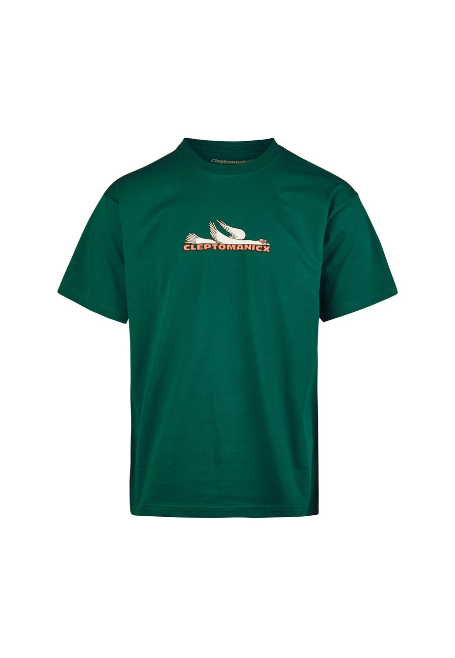 

Рубашка Cleptomanicx Classic Tee Racer, зеленый