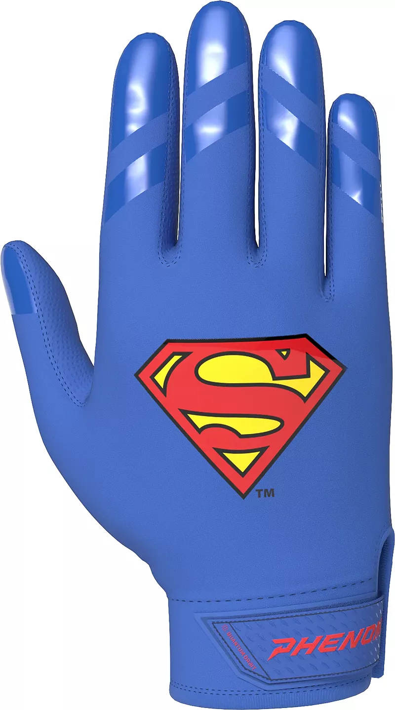 

Перчатки для ватина Phenom Elite для взрослых Quantum Orbit Superman, цвет Royal
