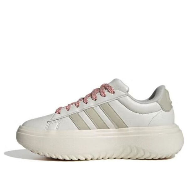 Кроссовки grand court platform shoes Adidas, бежевый