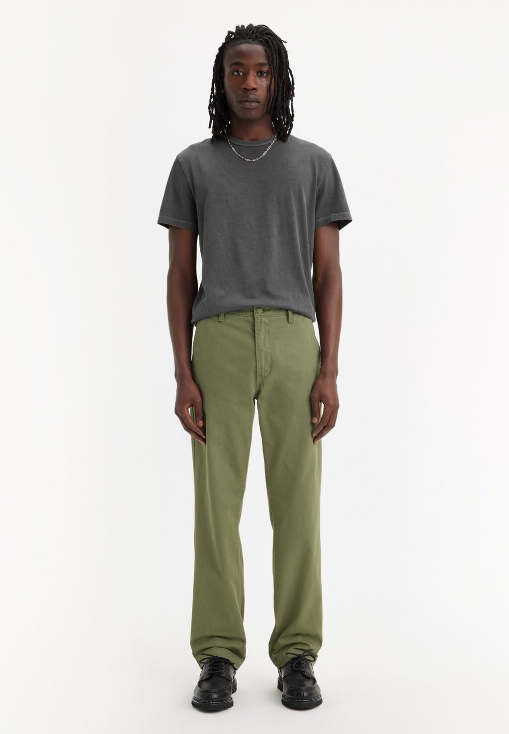 

Брюки Xx Chino Authentic Straight Corduroy Levi's, цвет four leaf clover soft