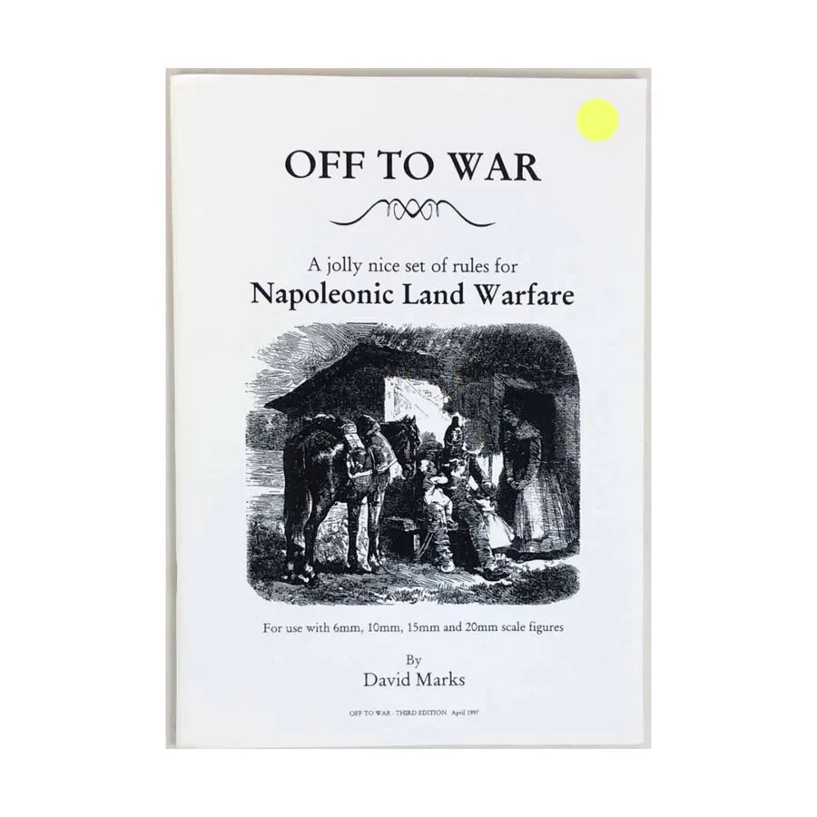 

На войну (3-е издание), Historical Miniatures Rules (David Marks)