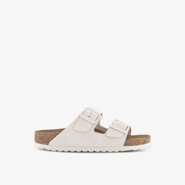 

Сандалии Arizona из замши с двумя ремешками Birkenstock, белый