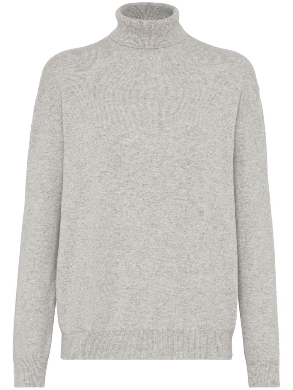 

Кашемировый джемпер с высоким воротником Brunello Cucinelli, серый