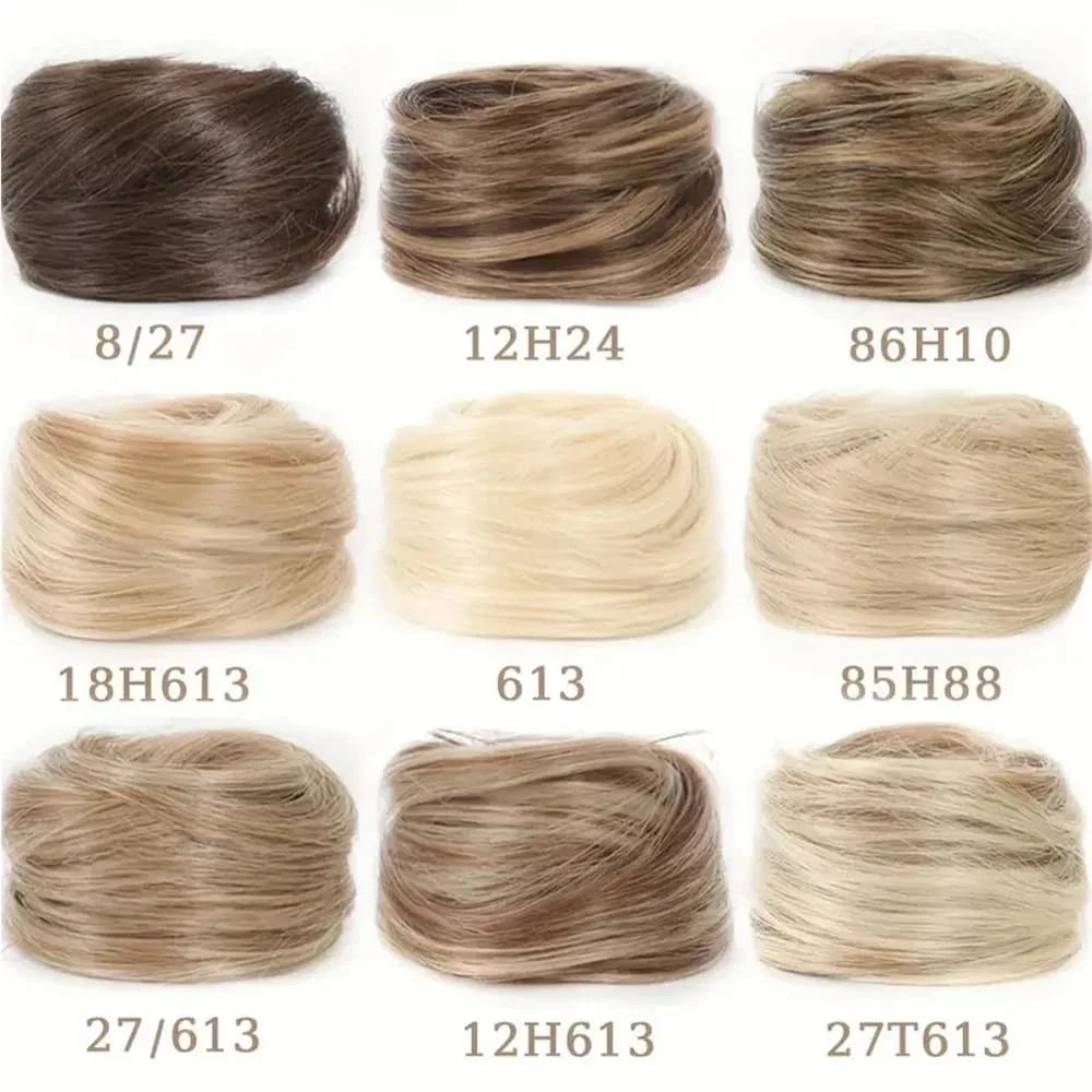 Шиньон-пучок из натуральных волос «Chignon Human Hair Bun» Kx9Lb8D, 18H613 — фото 4