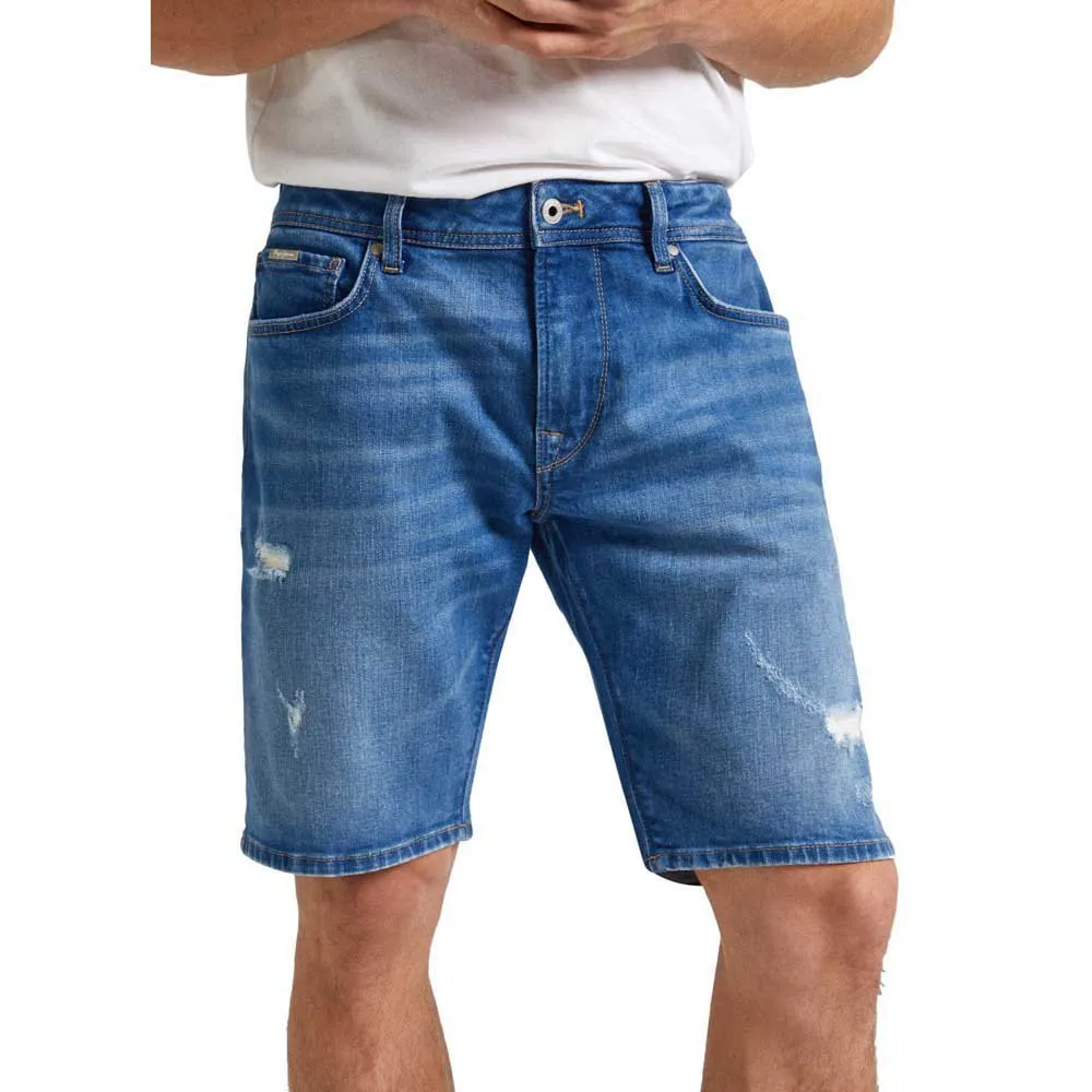 

Шорты Pepe Jeans Taper Fit denim, синий