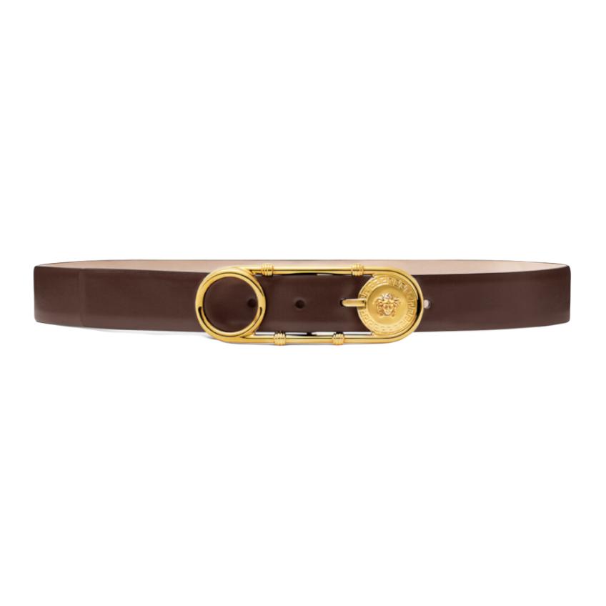 

VERSACE Ремень с застёжкой-булавкой, Brown
