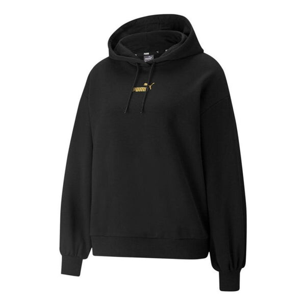 

Толстовка winterized logo hoodie 'black' Puma, черный