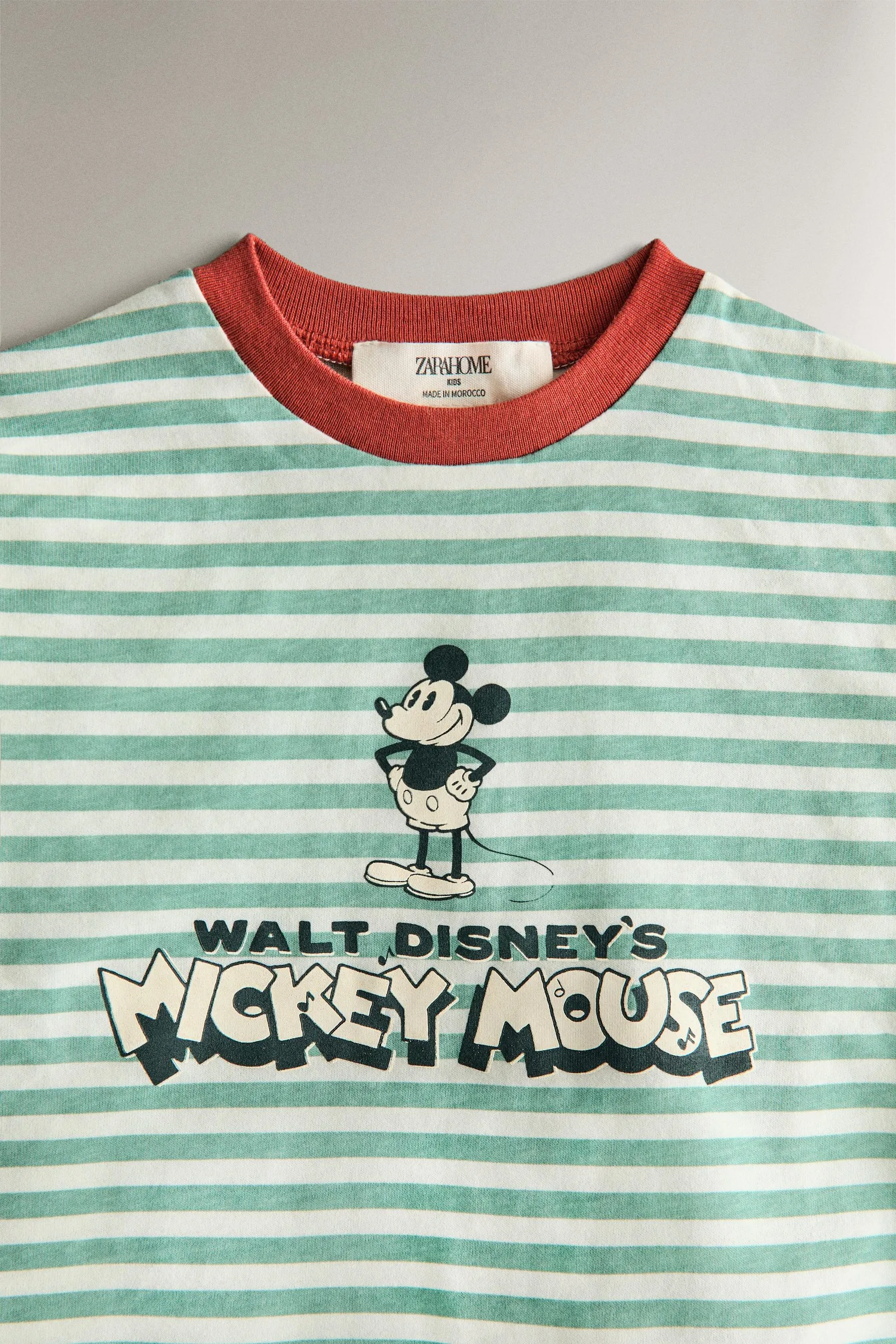 Детский пижамный комплект с микки маусом ©disney Zara, зеленый — фото 3