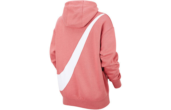 Толстовка (WMNS) Nike Nsw Swoosh Hoodie 'Pink', розовый — фото 2