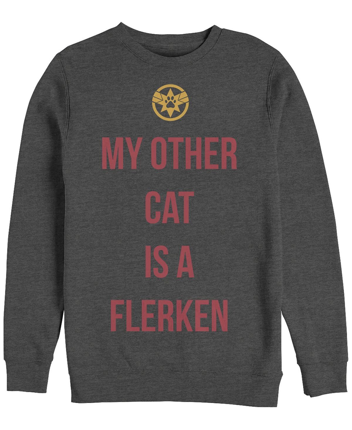 

Мужская куртка Marvel Captain Marvel My Cat is a Flerken, флис с круглым вырезом Fifth Sun