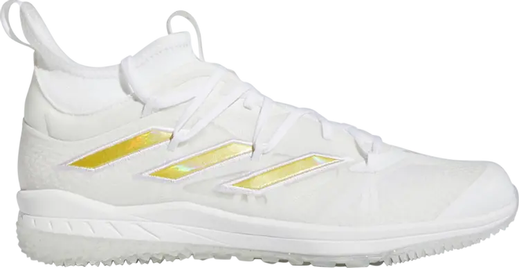 

Кроссовки Adizero Afterburner 9 NWV TF 'White Gold', белый, Серый, Кроссовки Adizero Afterburner 9 NWV TF 'White Gold', белый