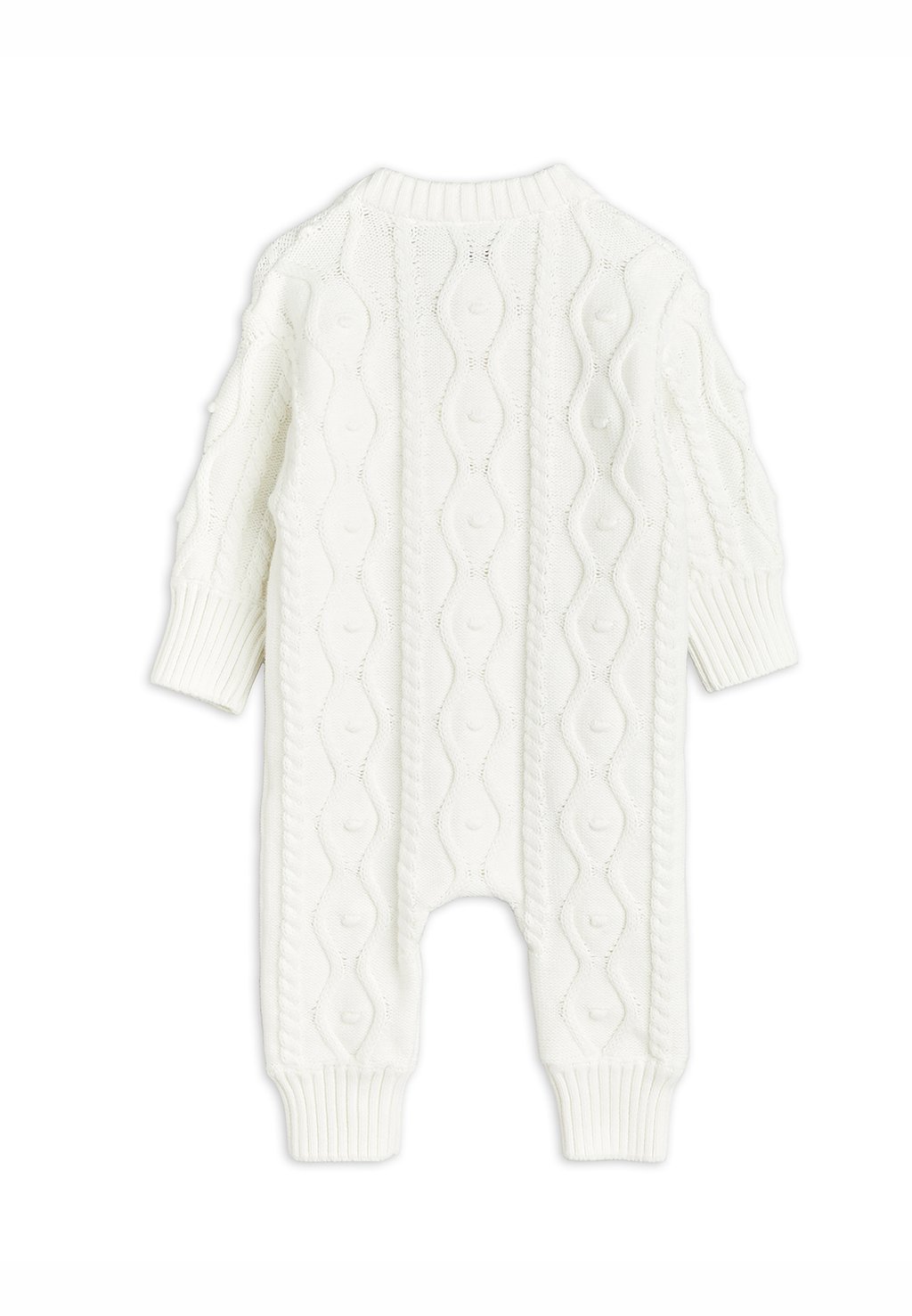 Комбинезон BABY PANDA TEXTURE ONESIE UNISEX Mini Rodini, слоновая кость — фото 2