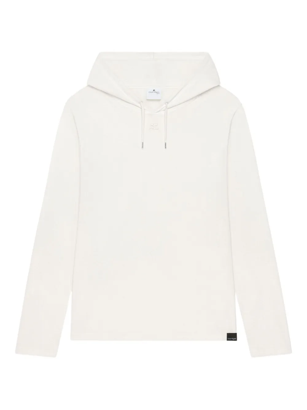 

Асимметричная толстовка с длинными рукавами Courrèges, белый