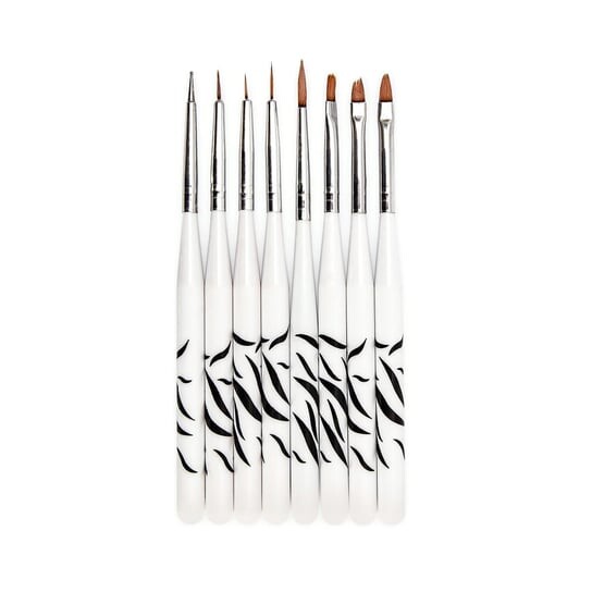 

Гель и кисти для нейл-арта - набор из 8 шт. Cosmetics Zone Zebra