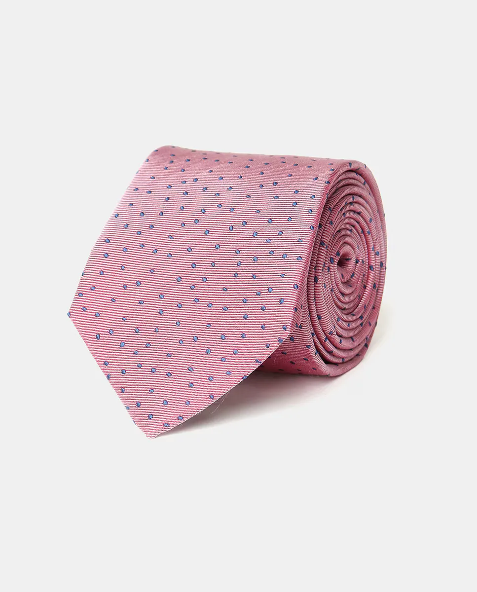 

Мужской галстук в горошек Florentino, розовый