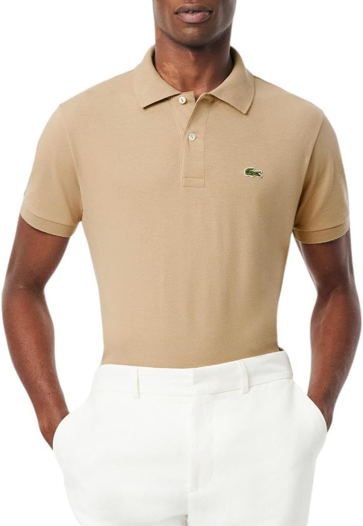 

Lacoste мужская классическая футболка-поло L.12.12 Light, Light Brown, Коричневый, Lacoste мужская классическая футболка-поло L.12.12 Light, Light Brown