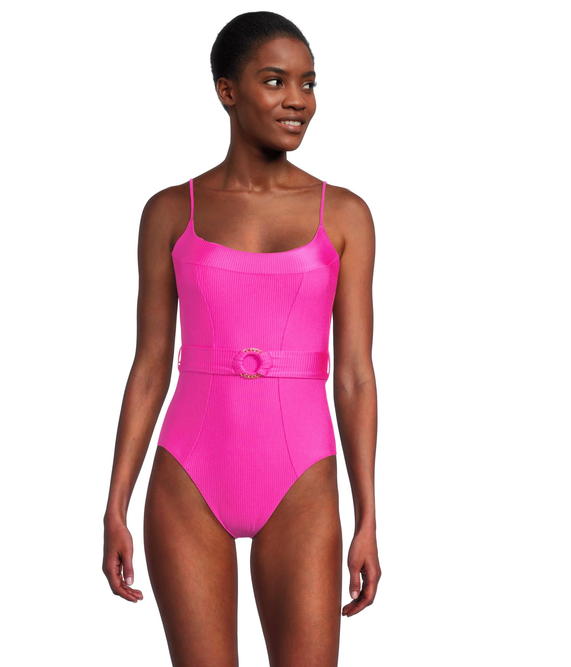 

Купальник BECCA Monte Carlo Makenna Rib One Piece, цвет Azalea