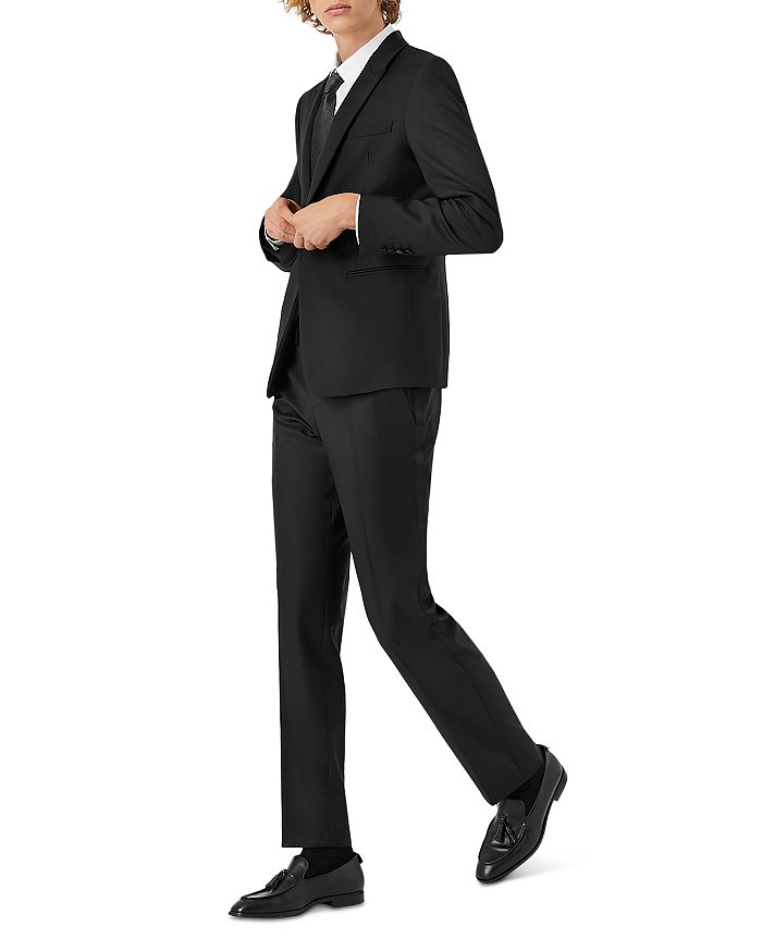 Элегантные классические брюки Essential David Line Slim Fit Tuxedo Pants Emporio Armani, черный — фото 2