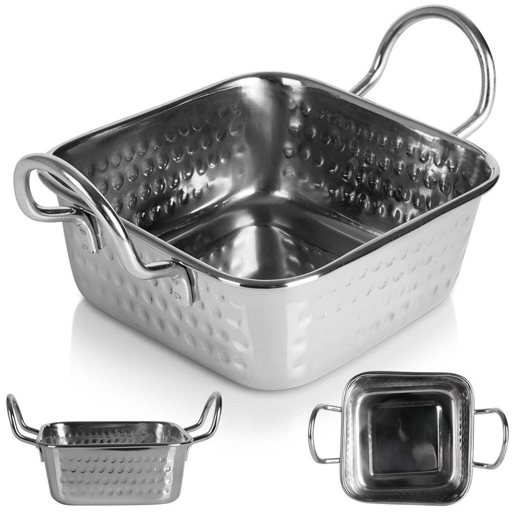 

Сервировочный сосуд Vilde из нержавеющей стали, сервировочная посуда, сервировочная корзина, мини-жаровня с ручками, 400 мл