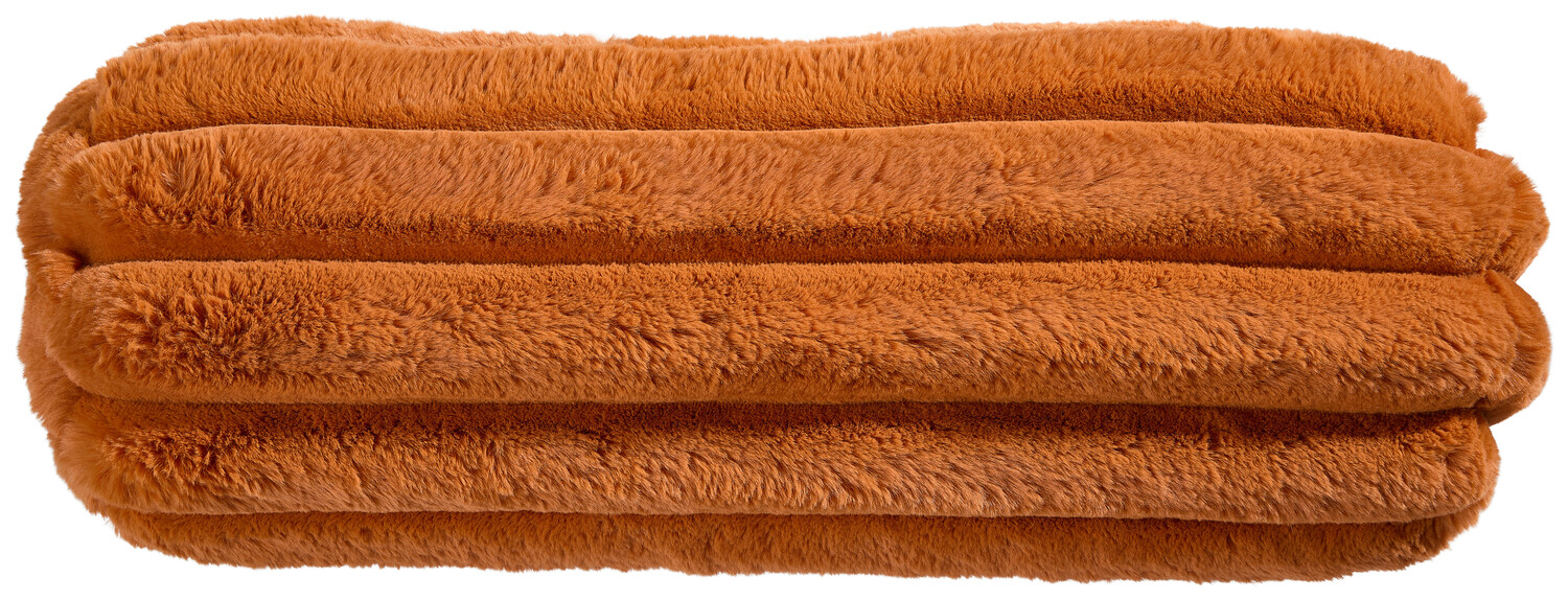 

Меховая подушка Novel, 22x70 см, терракота