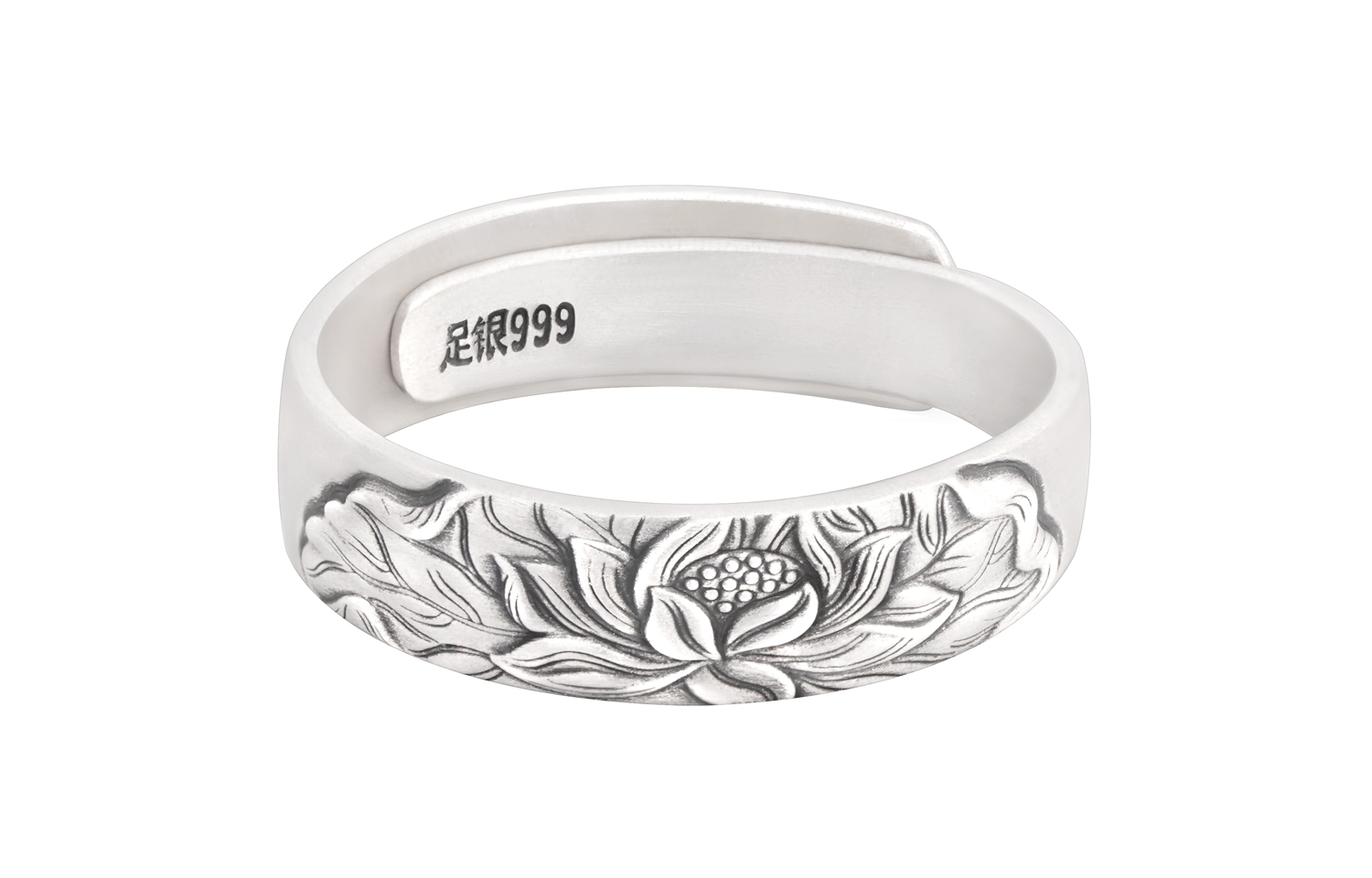 

OWNREWARDS Кольцо из серебра 999 пробы с открытыми концами унисекс