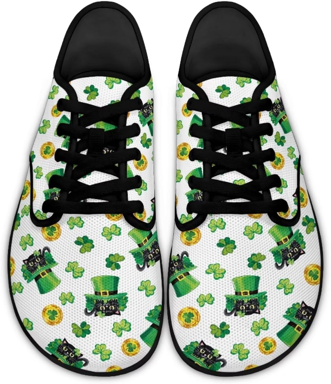 

Кеды Binienty на шнуровке для ходьбы, черный/зеленый