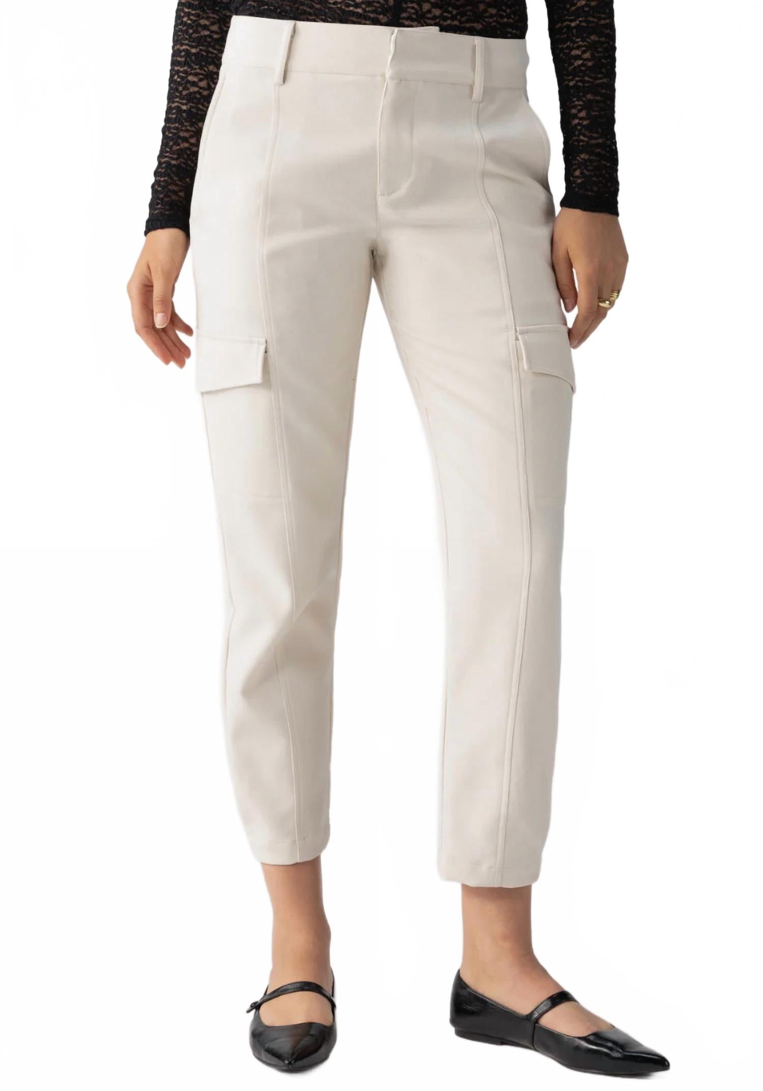 

Женские глянцевые карго-брюки белые Sanctuary