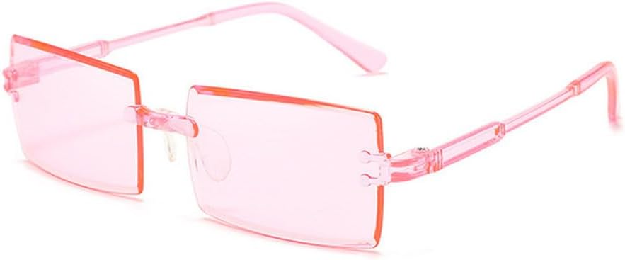 

Ретро солнцезащитные очки для женщин, без оправы, градиентные солнцезащитные очки, модные солнцезащитные очки с оригинальными линзами, женские очки без оправы TKKTLLT, Pink