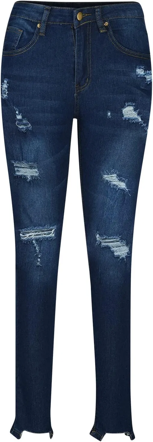 Джинсы скинни High Waist Navy — фото 4