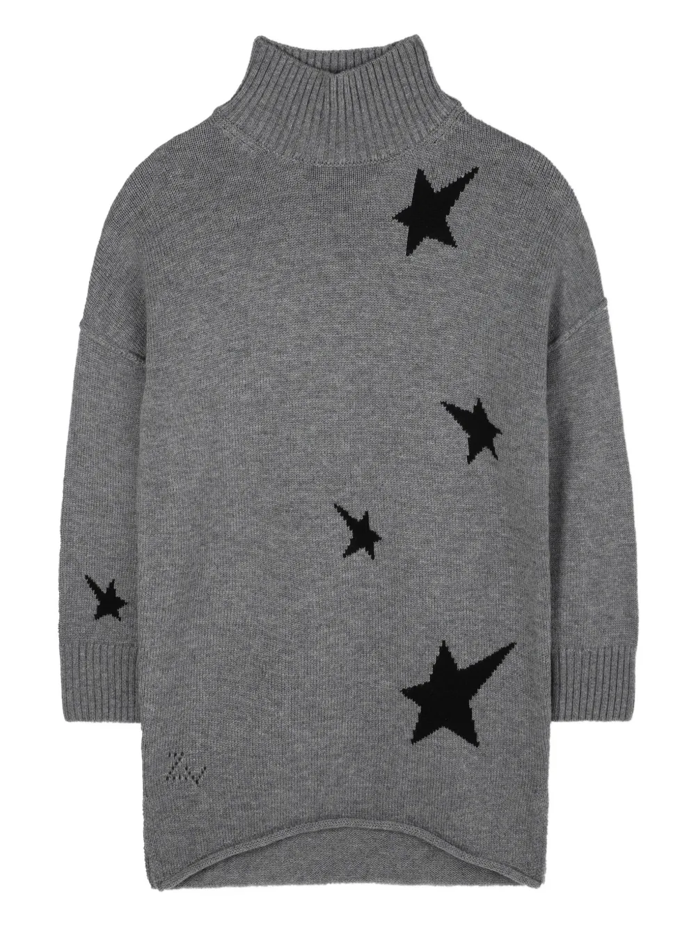 

Джемпер с высоким воротником Zadig & Voltaire Kids, серый