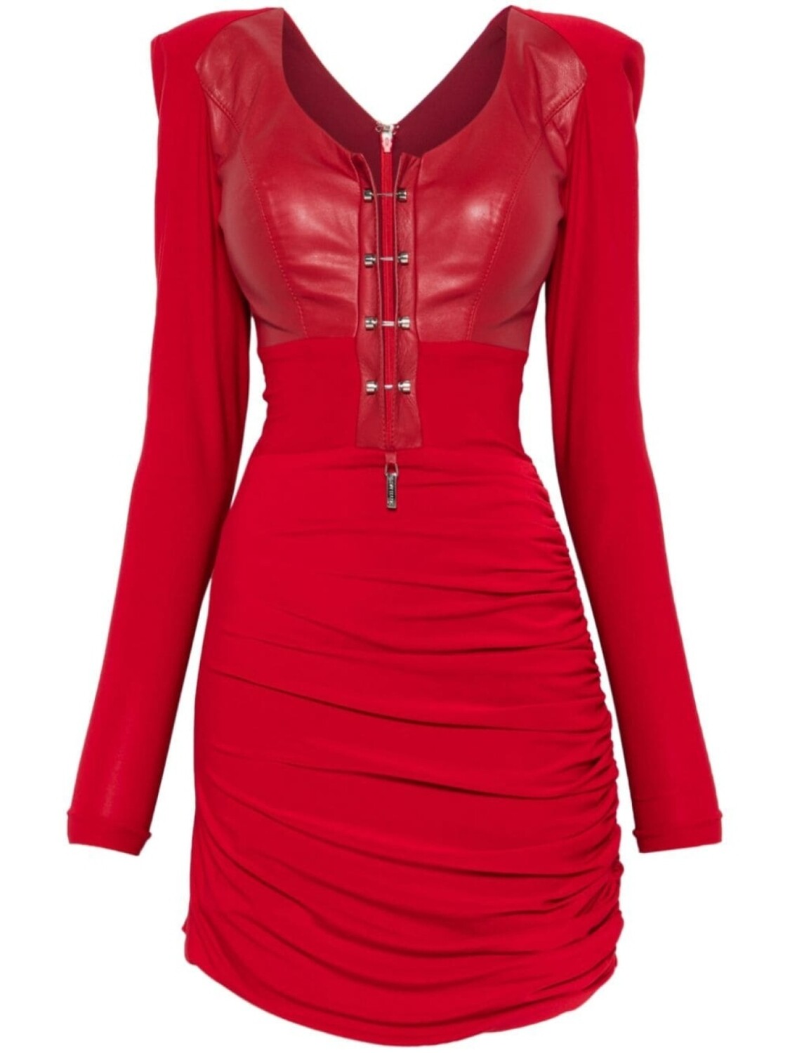 

Платье мини с металлическим декором MITILIANE COUTURE, красный