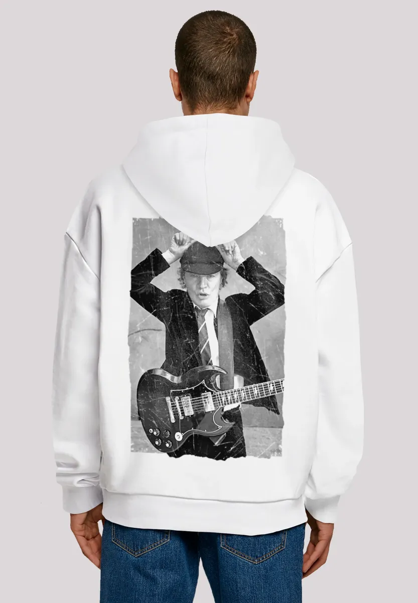 

Толстовка F4NT4STIC "ACDC Hoodie Angus Young", принт, белый