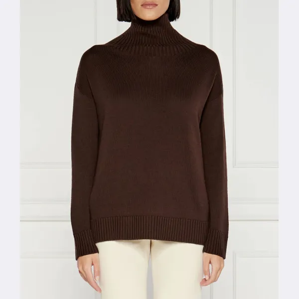 

Шерстяной свитер обычного кроя Max Mara, коричневый