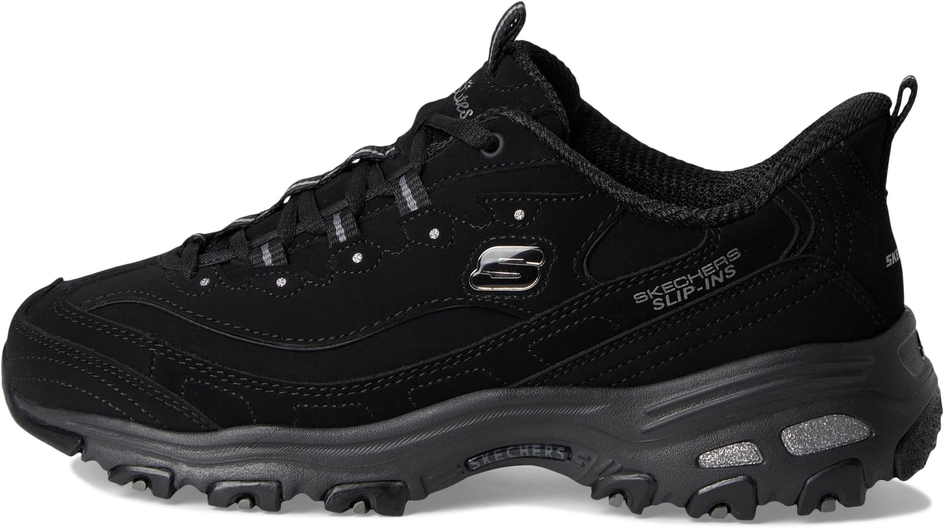 Кроссовки SKECHERS D'Lites Hands Free Slip-INS, черный — фото 4