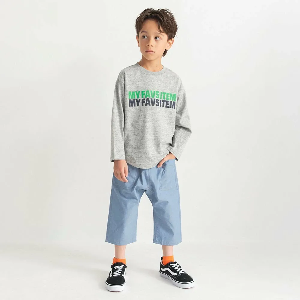 Футболка с длинными рукавами с логотипом [Grainy and Coarse Ground] Branshes, Charcoal Gray — фото 4