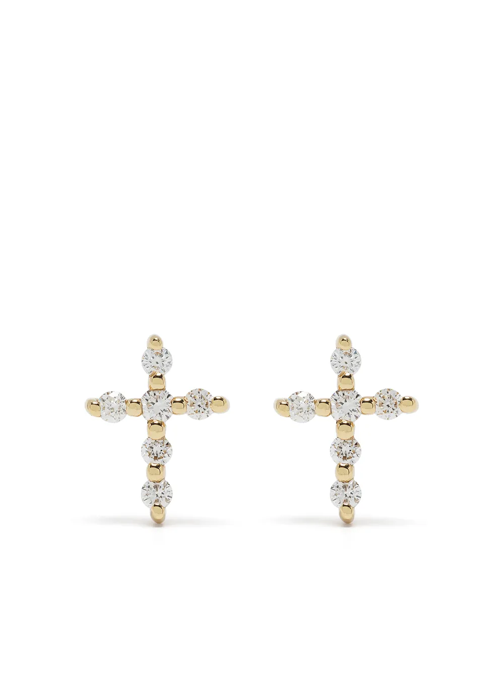 

Серьги Big Cross из желтого золота с бриллиантами Djula, золотой