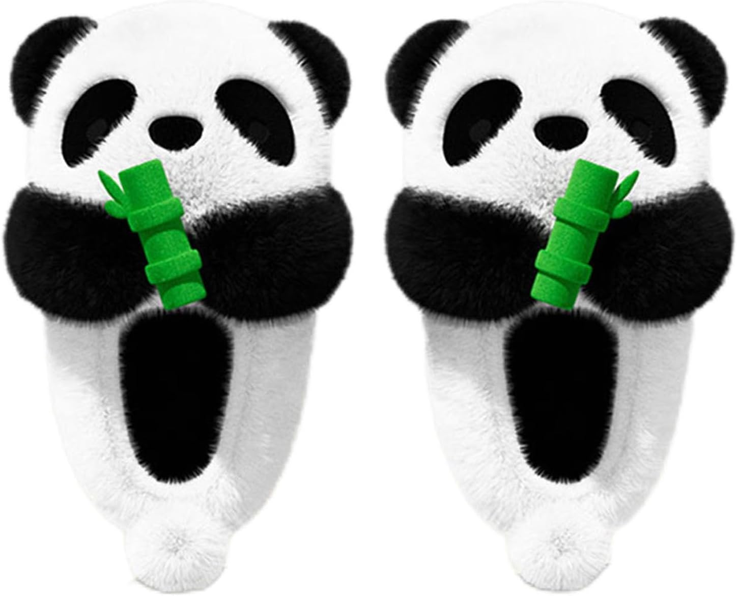 

Домашние плюшевые тапочки Zureto с пандой, унисекс, милые детские и женские тапочки с 3D рисунком животных из хлопка для взрослых, Panda E