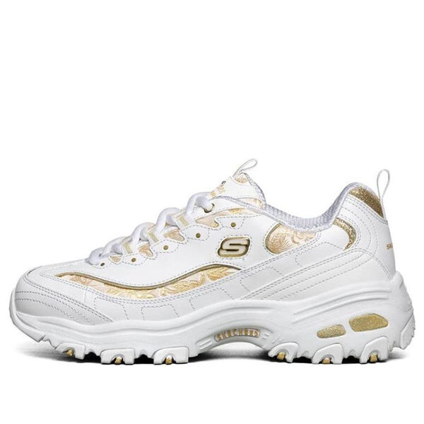 Кроссовки d lites 1.0 white/gold Skechers, белый