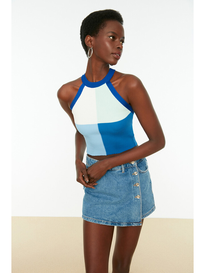 

Топ trendyol, синий