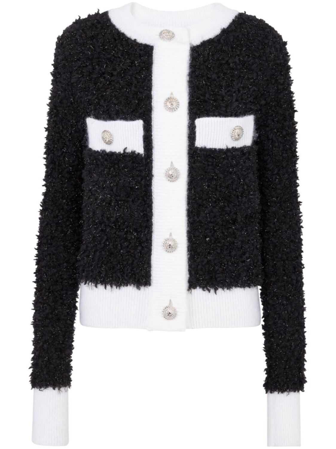 

Balmain кардиган с контрастной отделкой, черный