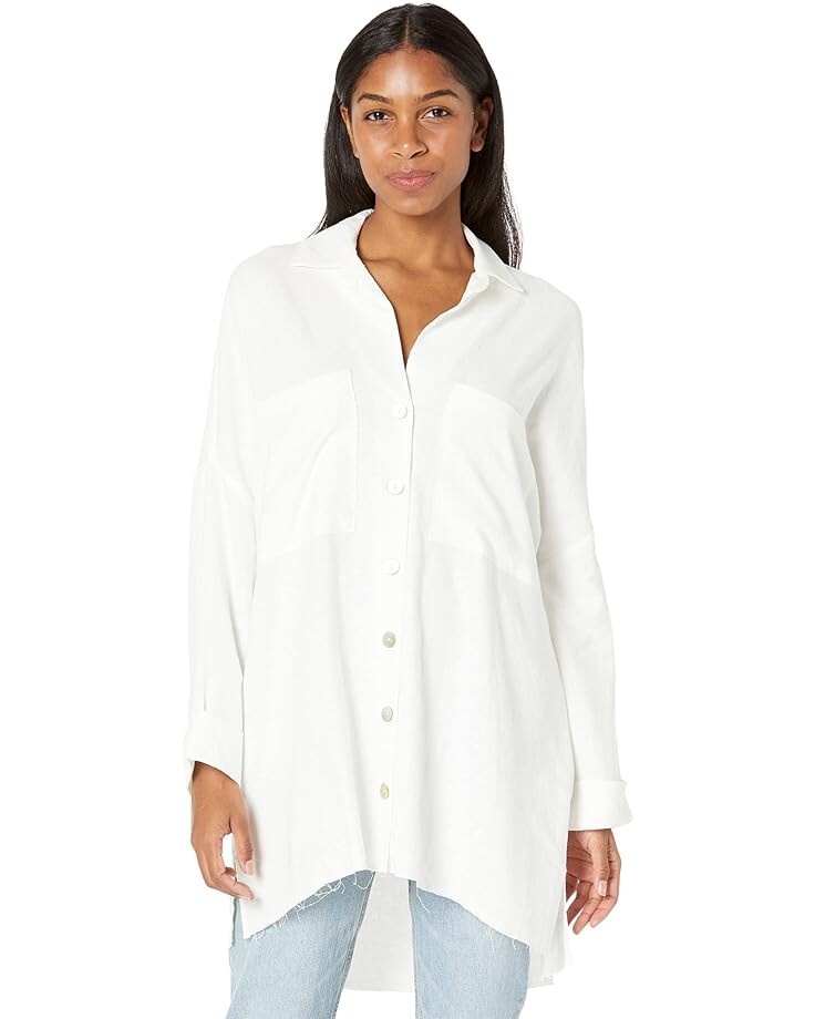 

Рубашка Show Me Your Mumu Johns Button-Down, цвет White Linen