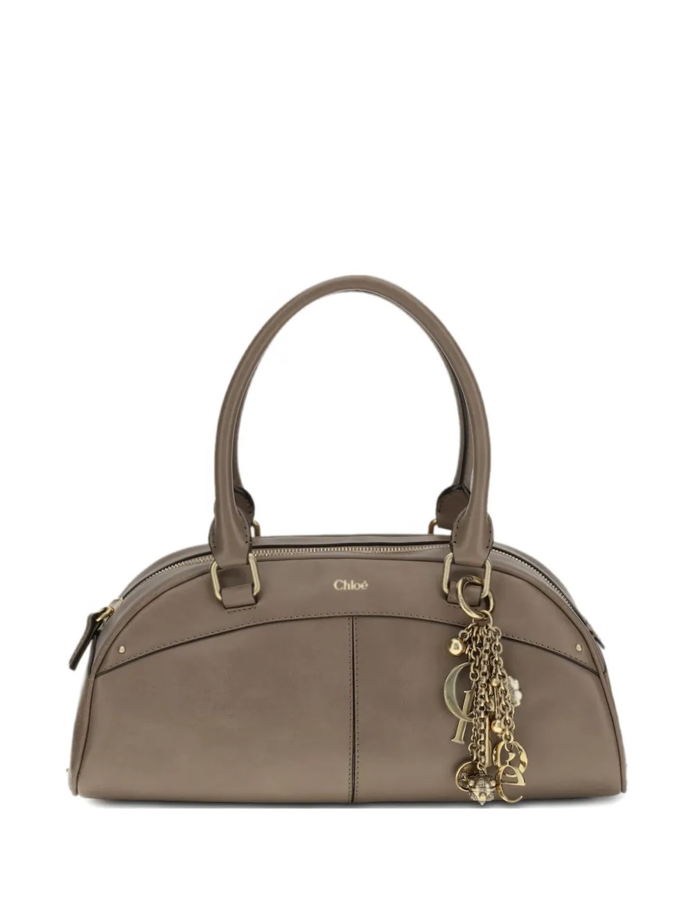 

Плечевая сумка с брелком в виде боулинга Chloé, коричневый