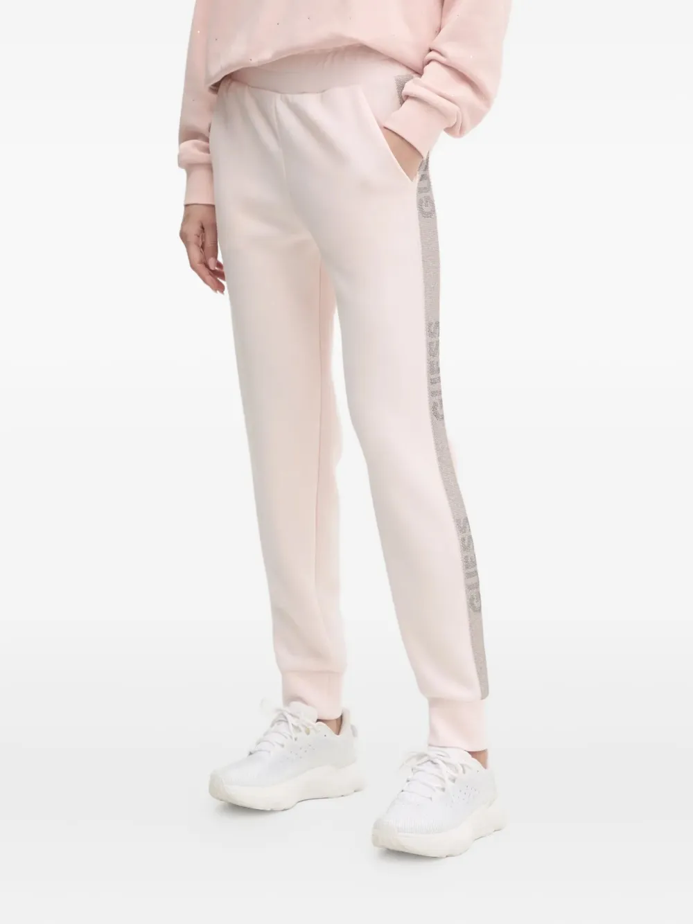 

Спортивные брюки Victoire со стразами GUESS USA, розовый