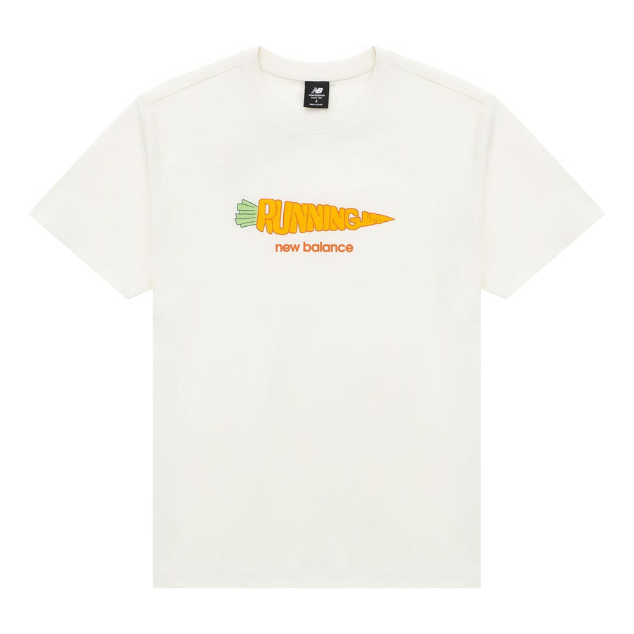 

Футболка New Balance Running Graphic Tee 'White Orange', белый