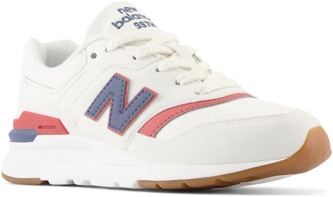 Детские кроссовки New Balance 997h V1 на шнуровке (унисекс), Sea Salt/Vintage Indigo/Astro Dust — фото 4