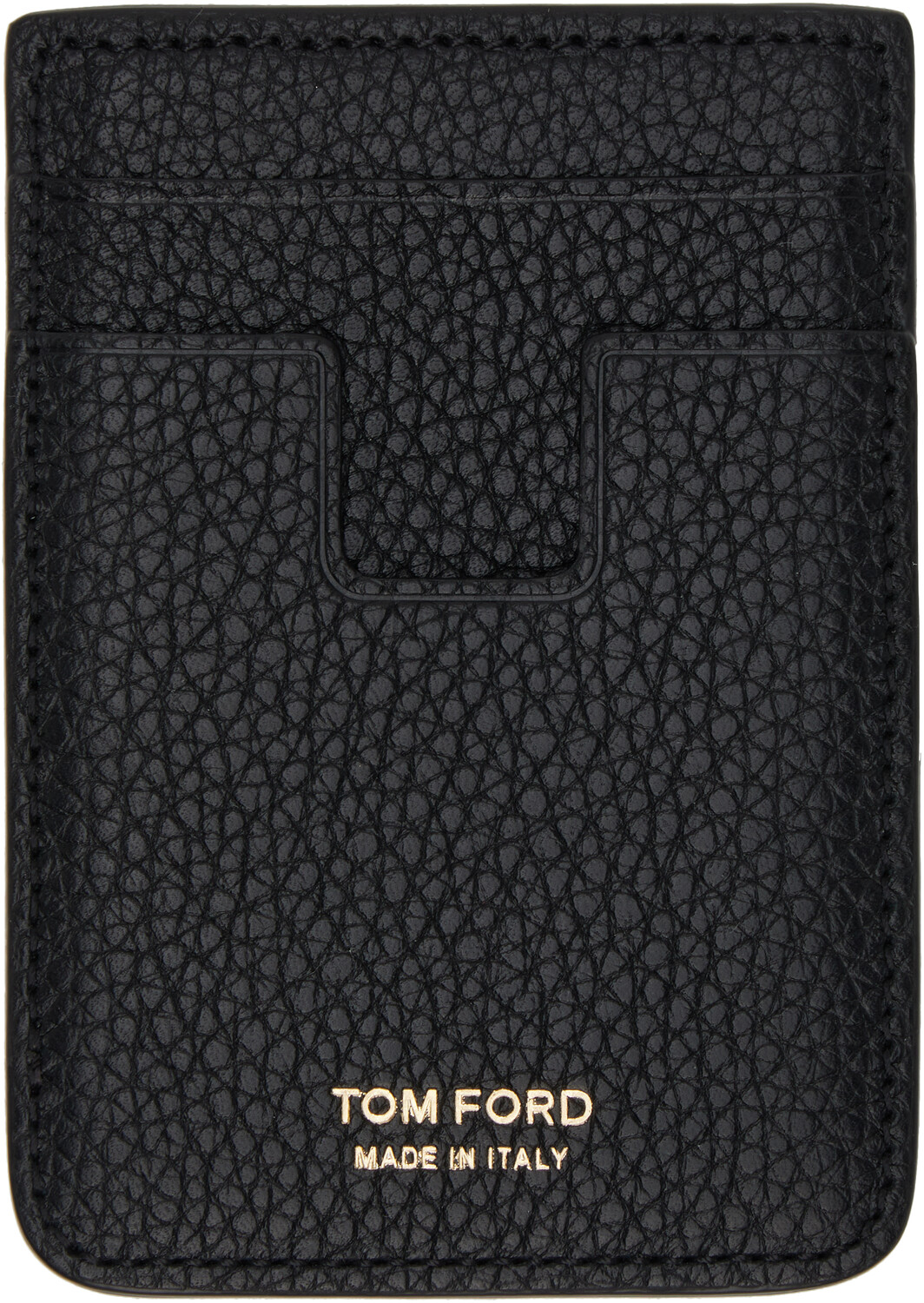 

Держатель карт MagSafe из мягкой зернистой кожи TOM FORD, черный