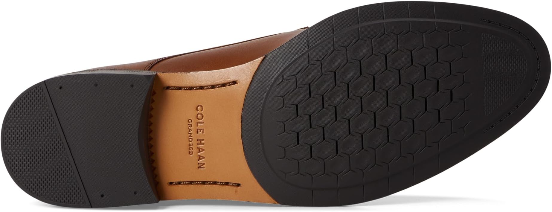Оксфорды Cole Haan Dean Grand Plain Toe Oxfords, цвет British Tan/Black/Dark Natural — фото 3